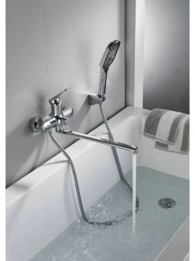 Смеситель для ванны Shevanik S8522, латунь, цвет хром купить,NaN