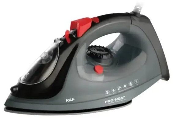 Утюг RAF R.1245G красный, черный
