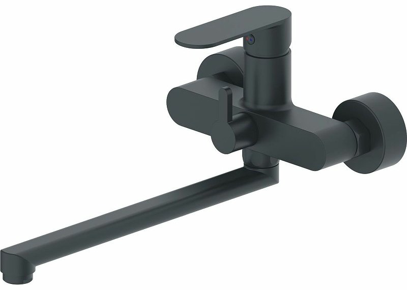 Смеситель для ванны Haiba HB22590-7, латунь, цвет черный - ForteMarket Смеситель для ванны Haiba HB22590-7, латунь, цвет черный купить,69784