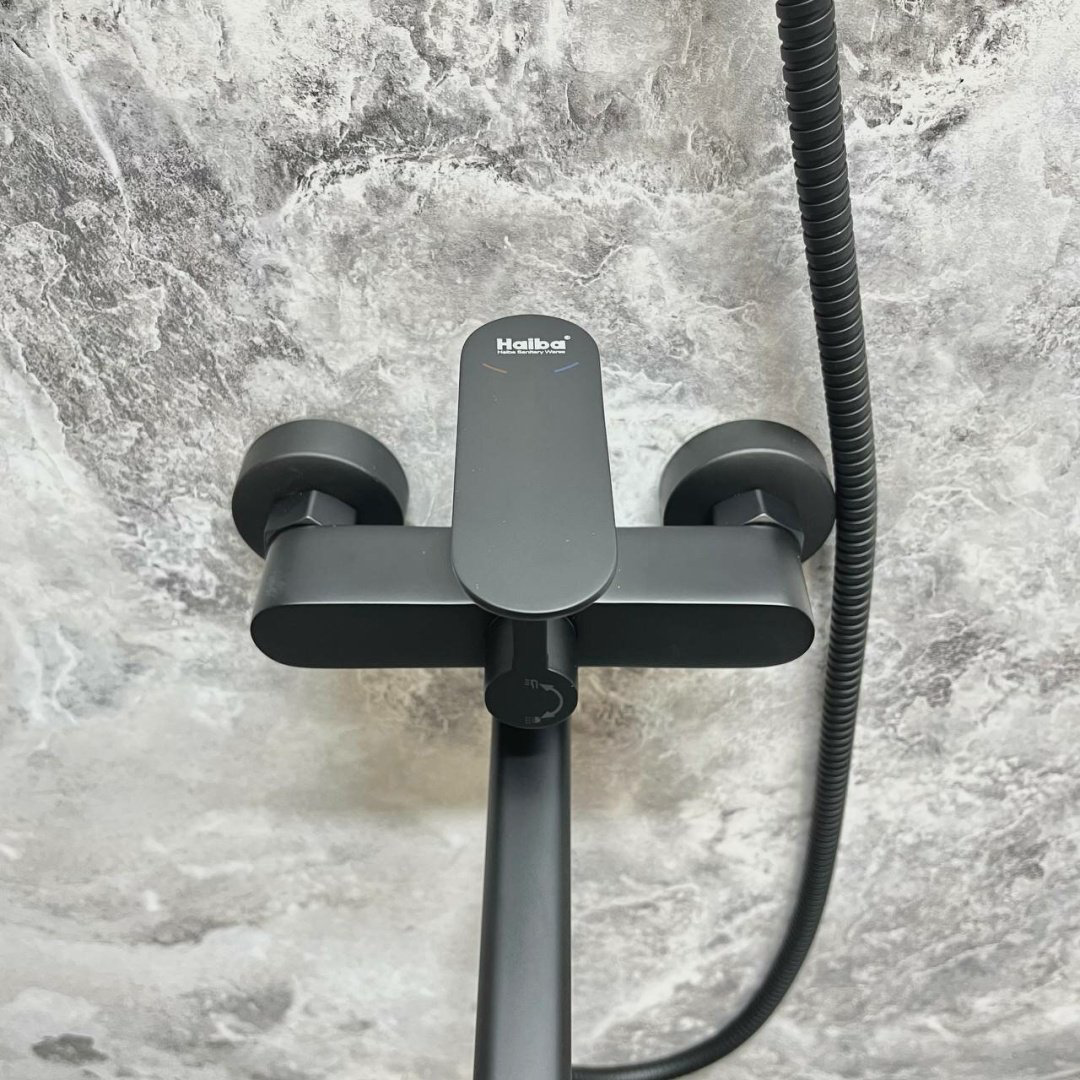 Смеситель для ванны Haiba HB22590-7, латунь, цвет черный - ForteMarket Смеситель для ванны Haiba HB22590-7, латунь, цвет черный купить,69784