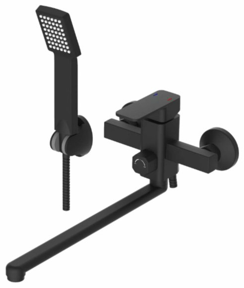 Смеситель для ванны Potato P2206BL, ЦАМ, цвет черный купить,48500