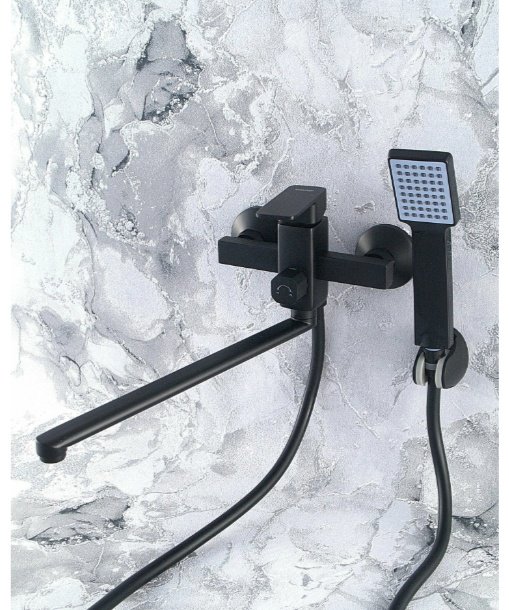 Смеситель для ванны Potato P2206BL, ЦАМ, цвет черный - ForteMarket Смеситель для ванны Potato P2206BL, ЦАМ, цвет черный купить,0
