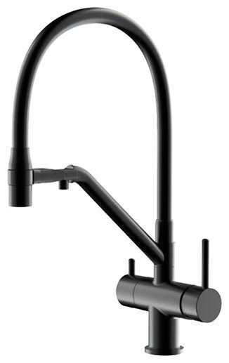 Смеситель с гибким изливом Gappo G4398-86, латунь, цвет черный купить,NaN