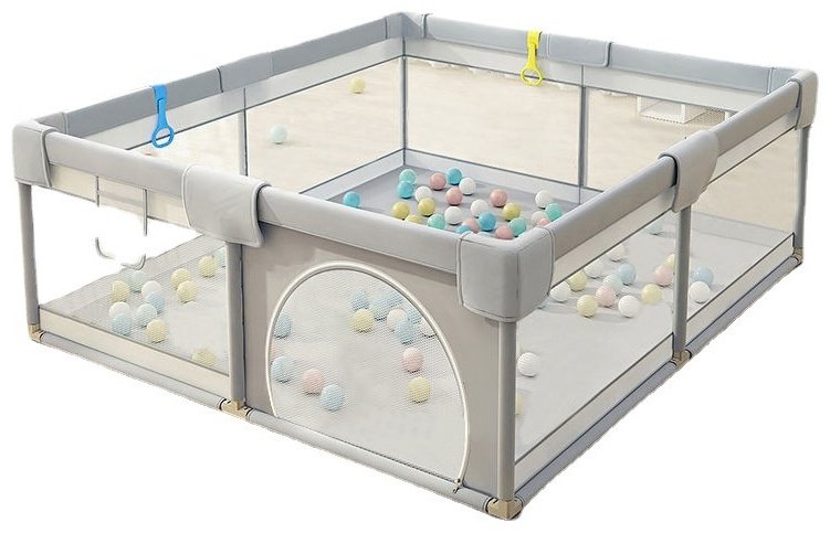 Игровой манеж 200x180x66 см, серый купить,40000