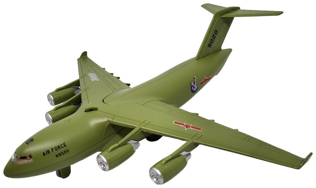 Самолет Die-Cast C-17 Loadmasters зеленый