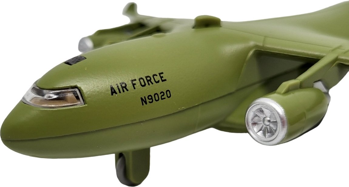 Самолет Die-Cast C-17 Loadmasters зеленый
