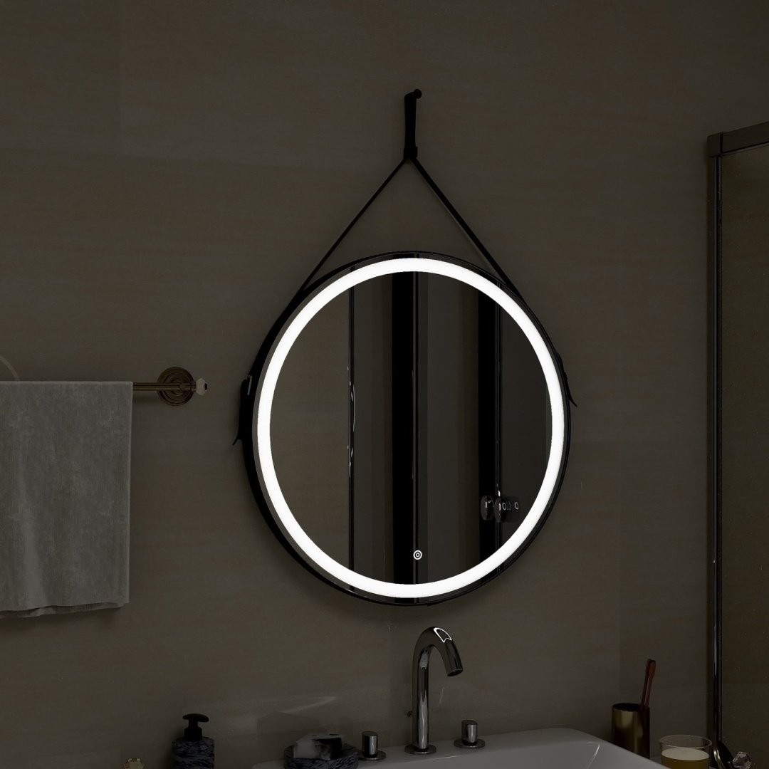 Зеркало настенное Континент Millenium Black Led 65x65см купить,193100