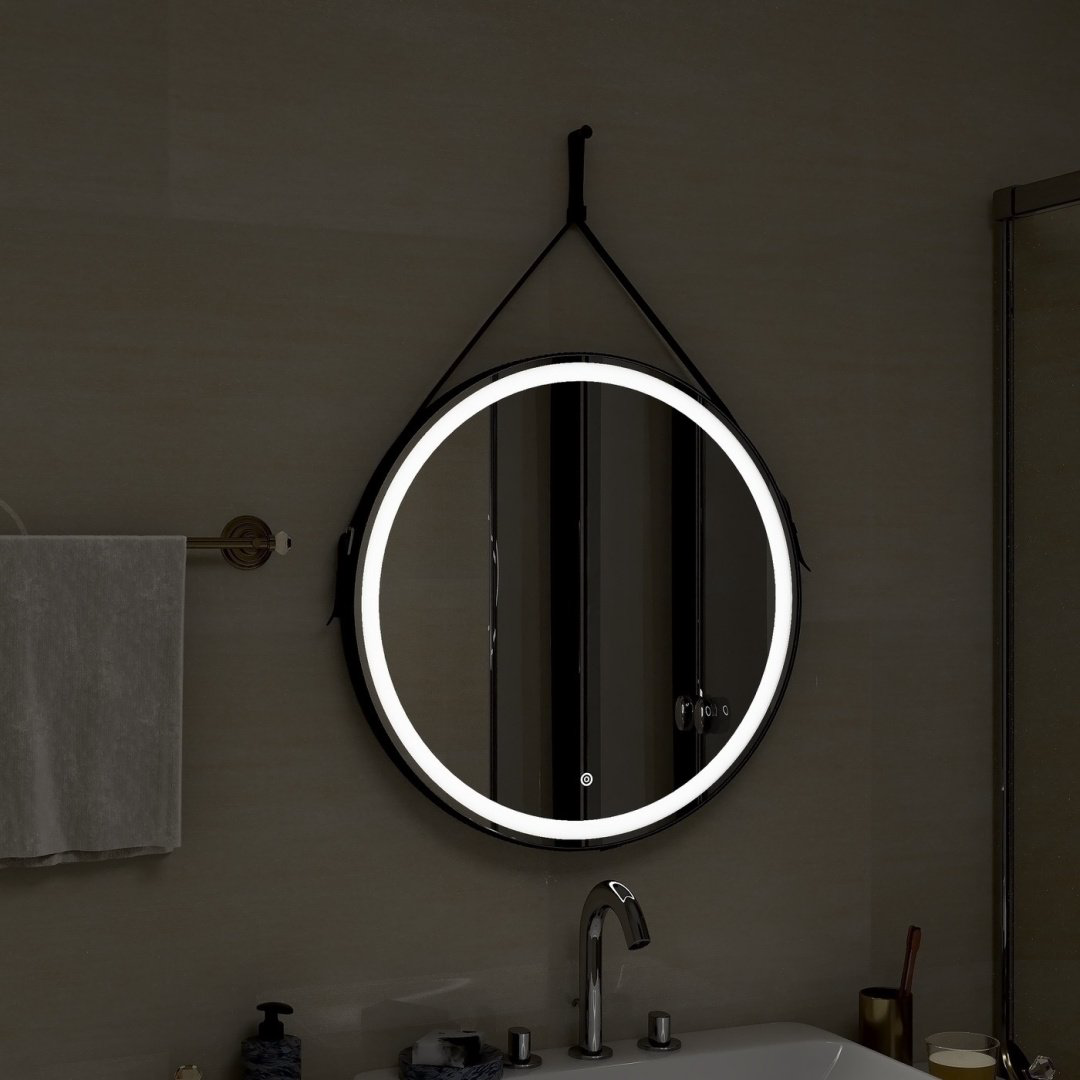 Зеркало настенное Континент Millenium Black Led 65x65см купить,193100