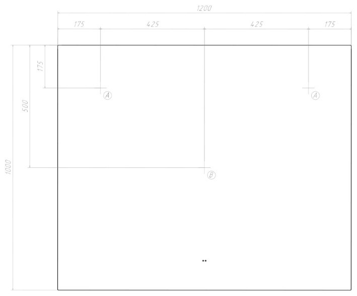 Зеркало настенное Vigo Quadro Comfort 120x100см купить,117500