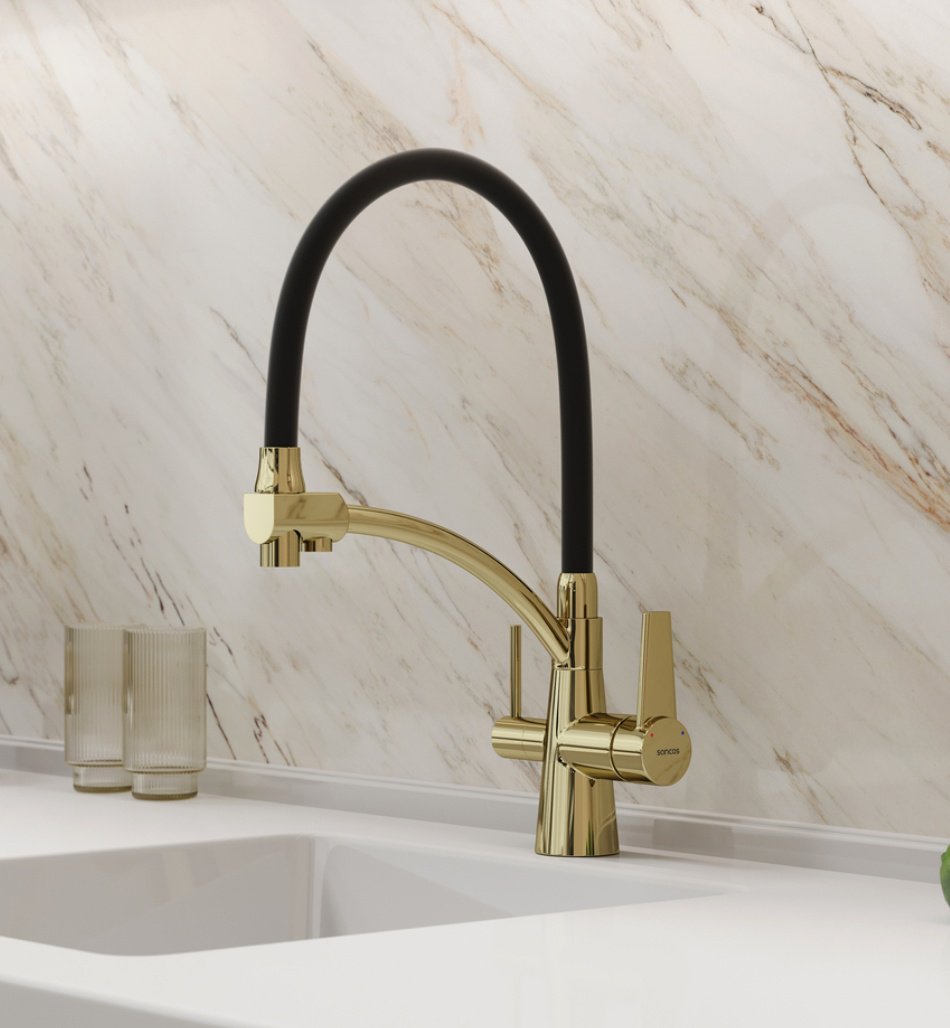 Смеситель для кухни (мойки) Sancos Eri SC4001ZG, однозахватный купить,0