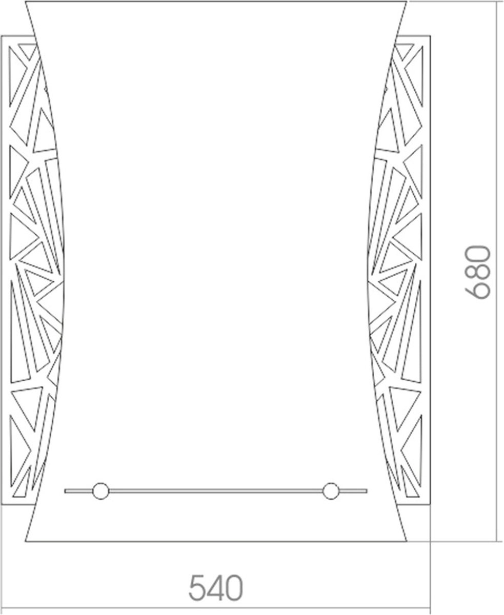 Зеркало настенное Mixline Искра 54x68см купить,NaN