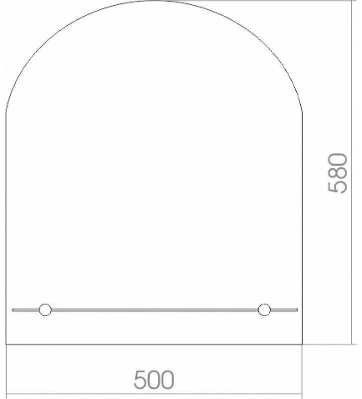 Зеркало настенное Mixline Арка 50x58см купить,15400