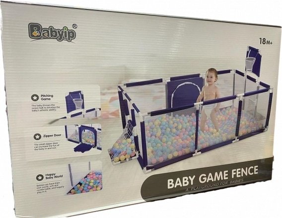 Игровой манеж Babyip 230x120x105 см, синий