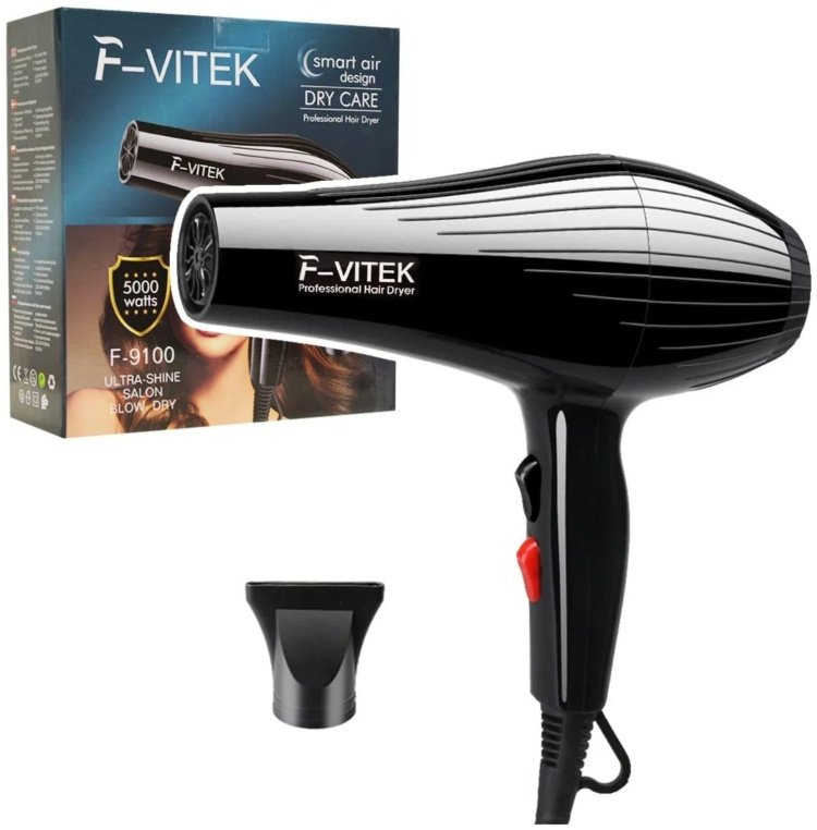F-Vitek F-9100 фен черный купить,NaN