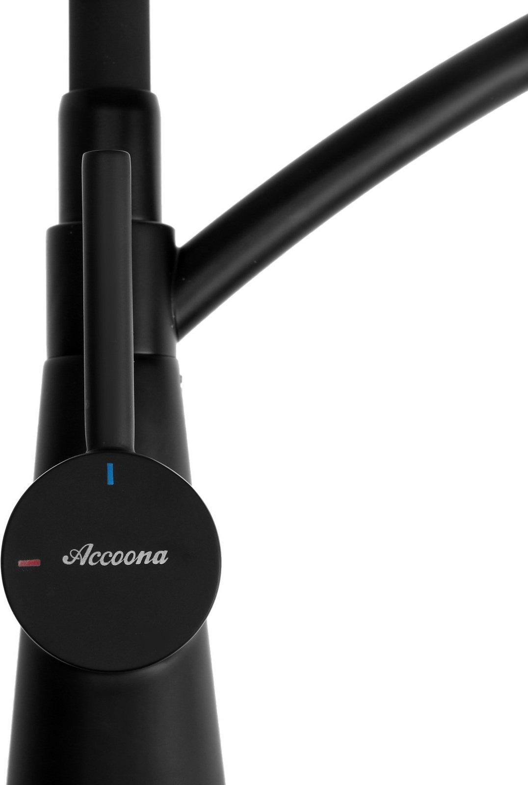 Смеситель с гибким изливом Accoona A5179FF-13, латунь, цвет черный купить,NaN