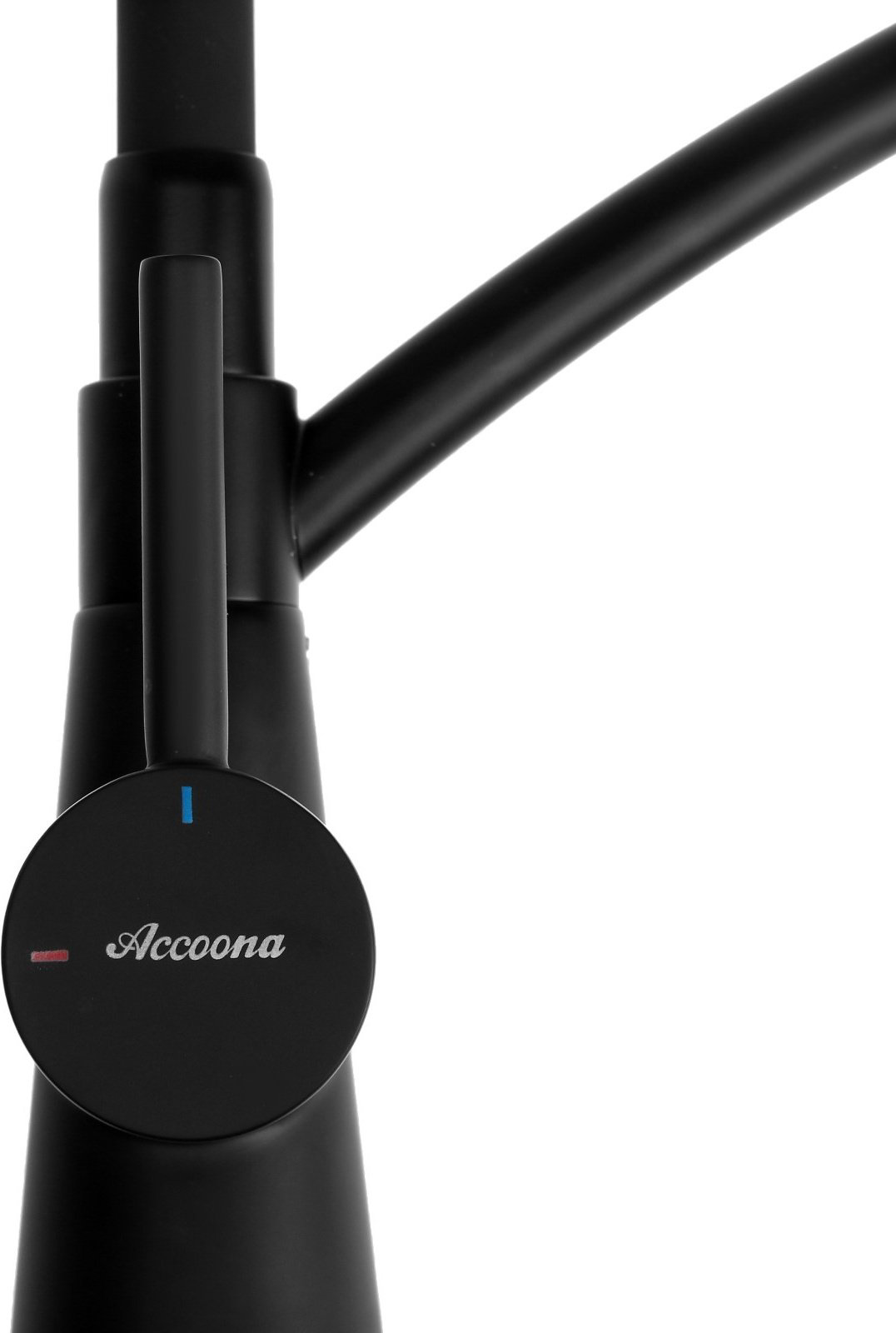 Смеситель с гибким изливом Accoona A5179FF-13, латунь, цвет черный купить,NaN