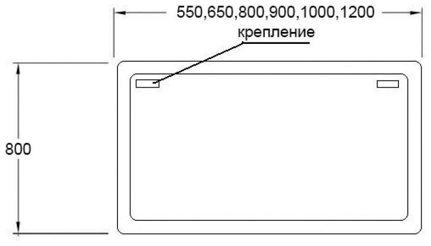 Зеркало настенное INFATTI 100x80 см купить,NaN