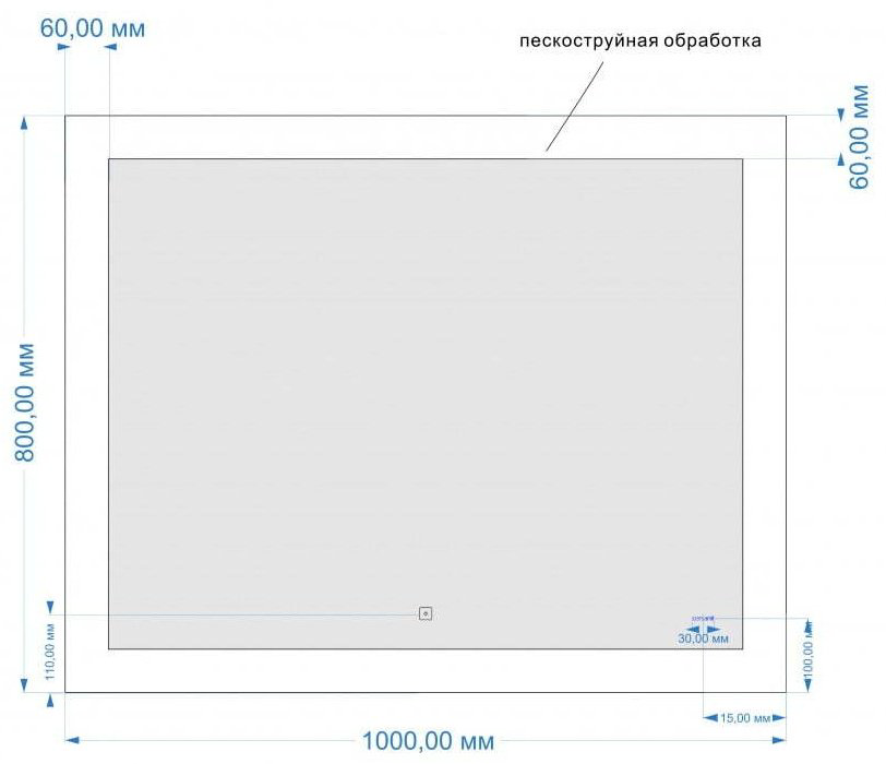 Зеркало настенное Cersanit LED 030 design 100x80см купить,NaN