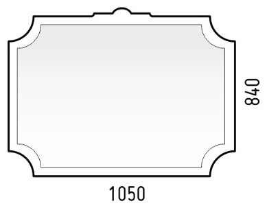 Зеркало настенное Corozo Манойр 105x84см купить,24990
