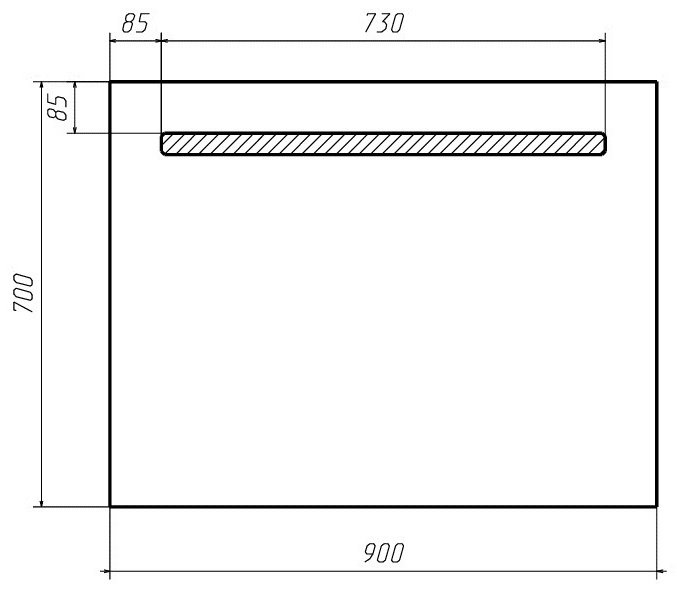 Зеркало настенное Домино 90x70 см купить,0