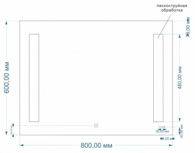 Зеркало настенное Cersanit Louna 80x60см купить,158630