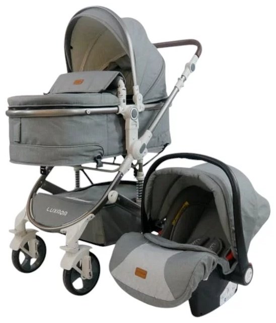 Коляска универсальная 2 в 1 Luxmom TEEN530-S+C, серый - ForteMarket Коляска универсальная 2 в 1 Luxmom TEEN530-S+C, серый купить,0