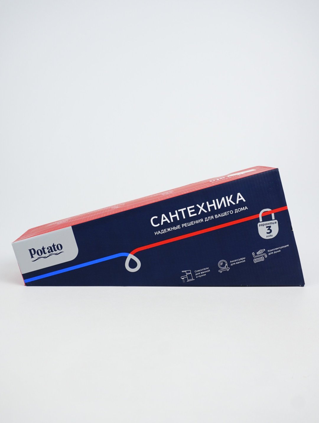 Смеситель для ванны Potato P22308, латунь, цвет хром - ForteMarket Смеситель для ванны Potato P22308, латунь, цвет хром купить,52237