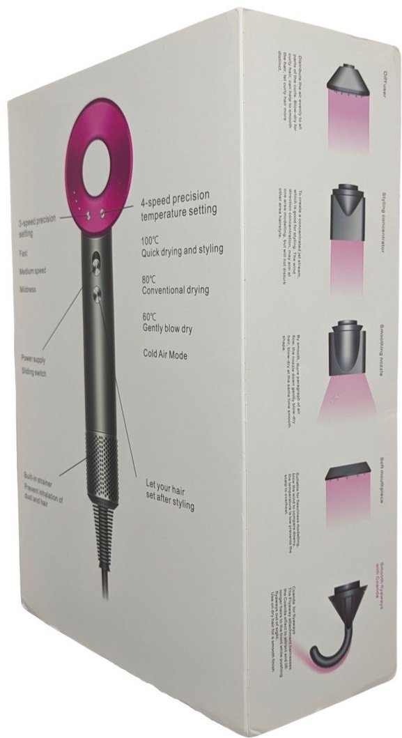 Super hair dryer HD 15 фен розовый