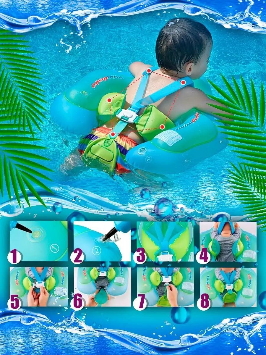 Круг для детей Swimbobo кол-во мест: 1, синий