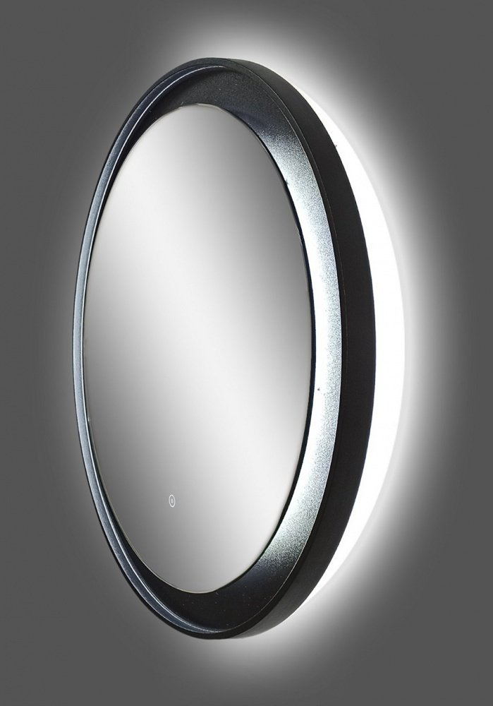 Зеркало настенное Континент Planet black LED 80x80см купить,160544