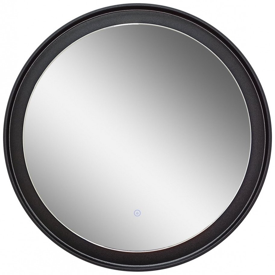 Зеркало настенное Континент Planet black LED 80x80см