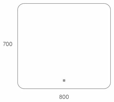 Зеркало настенное 80x70 см - ForteMarket Зеркало настенное 80x70 см купить,0
