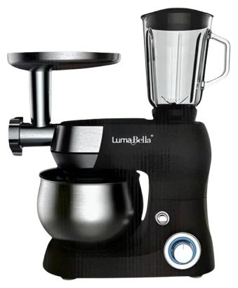 Кухонный комбайн LumaBella LB-55005 черный, серебристый