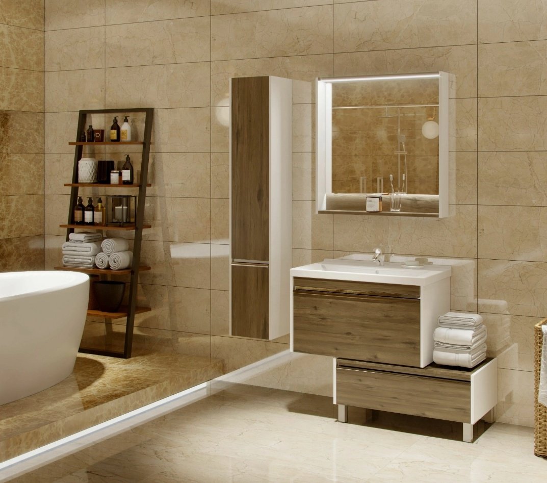 Зеркало настенное Акватон 80x80 см купить,0
