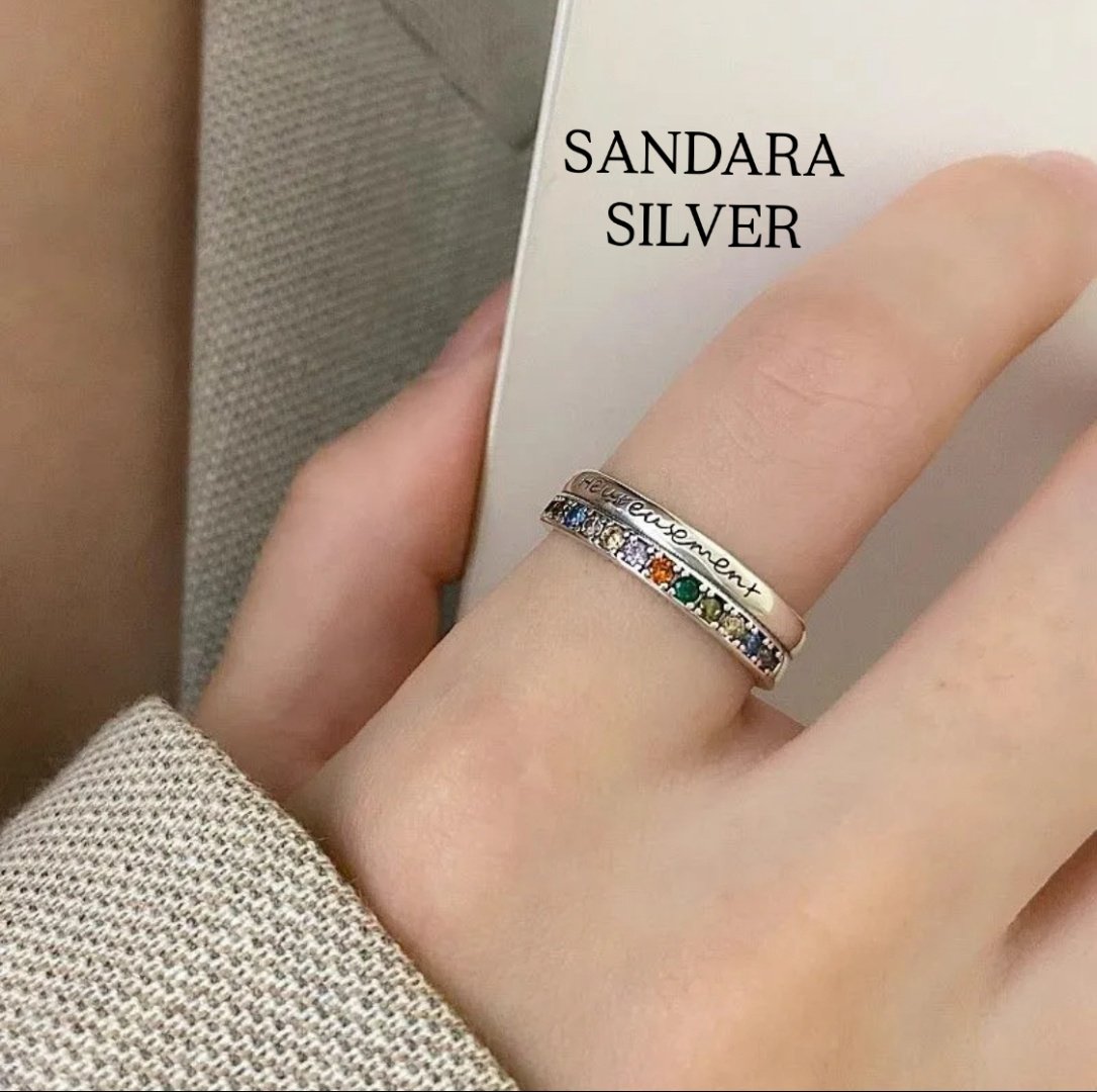 Кольцо Кольцо SANDARA silver Кольцо «к счастью» размер регулируемый вес 3 г сплав покрытый серебром 925, циркон купить,NaN