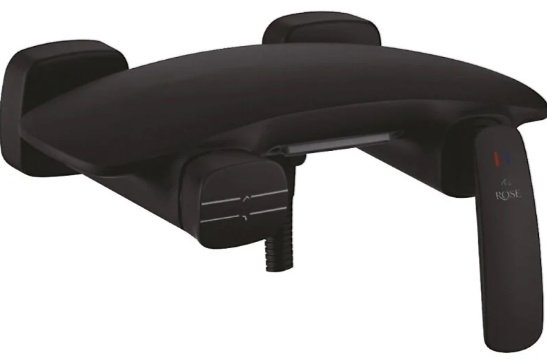 Смеситель для ванны Rose R1102H, латунь, цвет черный