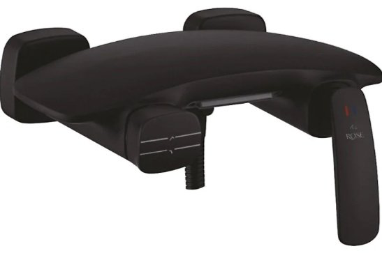 Смеситель для ванны Rose R1102H, латунь, цвет черный купить,NaN