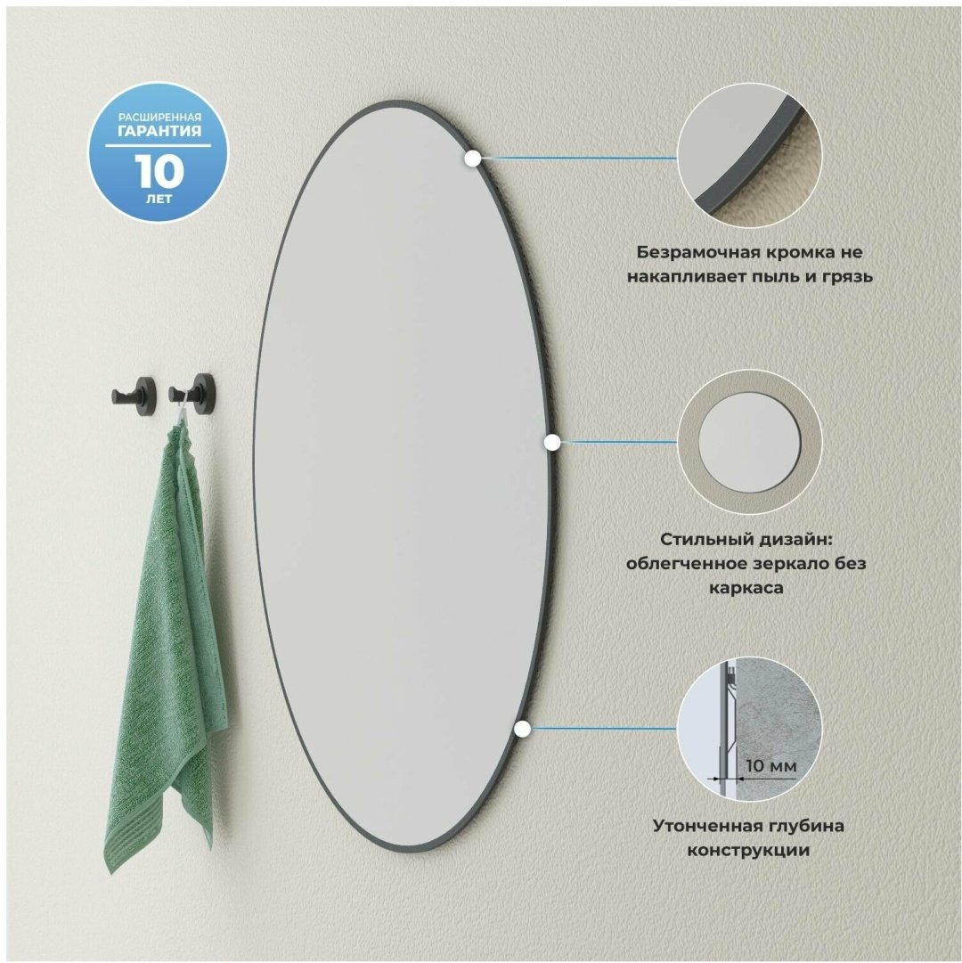 Зеркало настенное 85x85 см - ForteMarket Зеркало настенное 85x85 см купить,0
