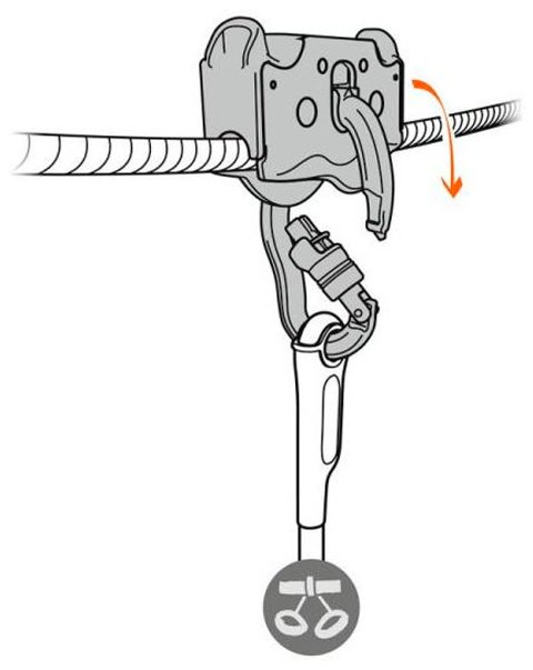 Анкер Petzl Trolley Trac Guide LT, P024DB00 20 см