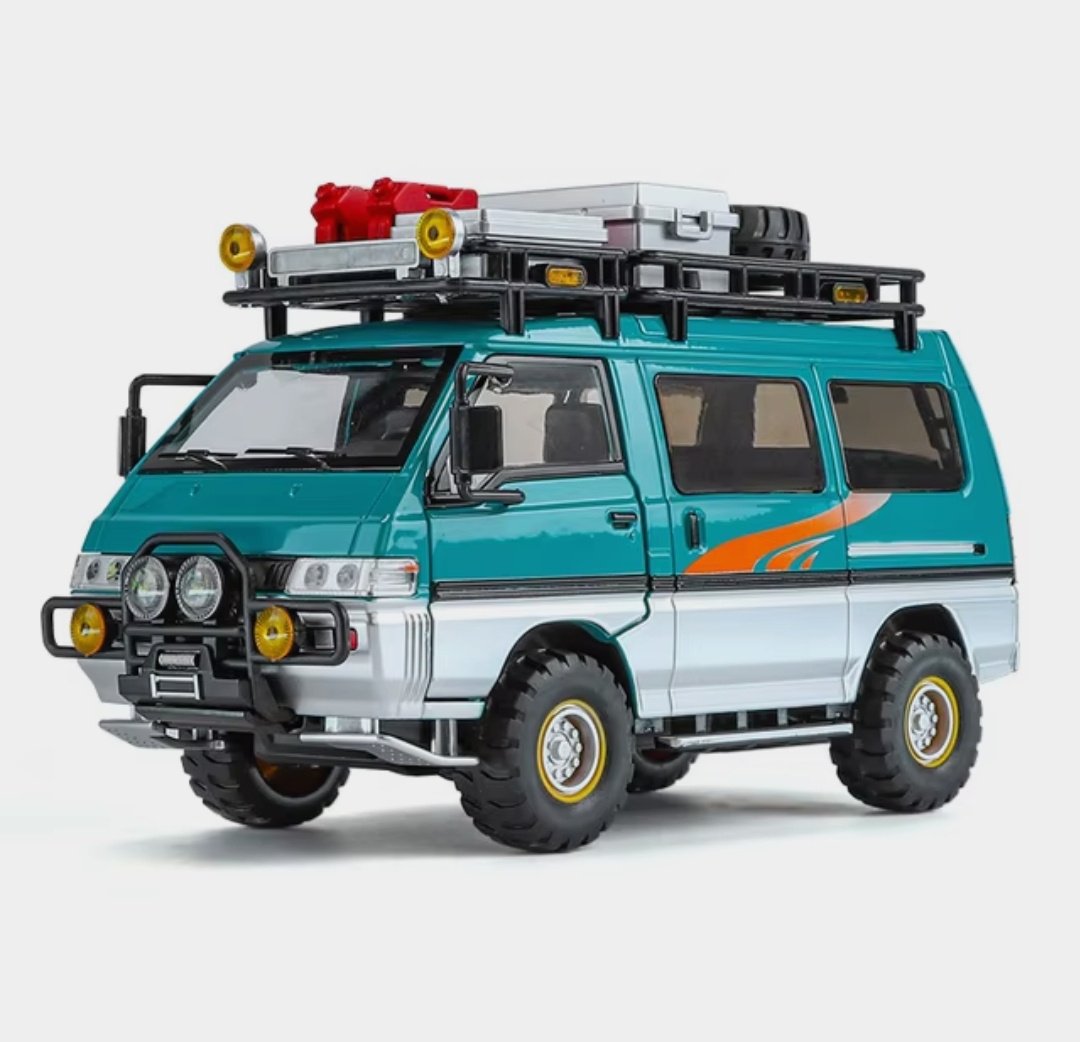 Машина 198 TOYS 1:24 Мицубиси Delica Camping RV DJ-8682;, пластик, мультиколор