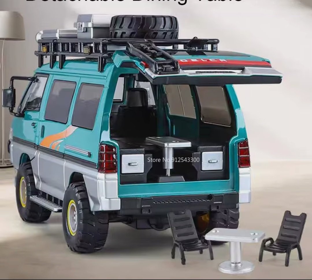 Машина 198 TOYS 1:24 Мицубиси Delica Camping RV DJ-8682;, пластик, мультиколор
