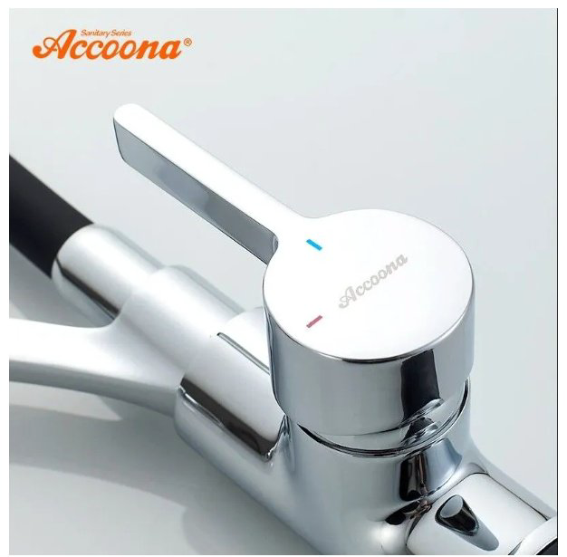Смеситель с гибким изливом Accoona A4890F-3, латунь, цвет черный купить,NaN