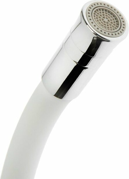 Смеситель с гибким изливом Accoona A4890G-5, латунь, цвет белый, хром купить,NaN