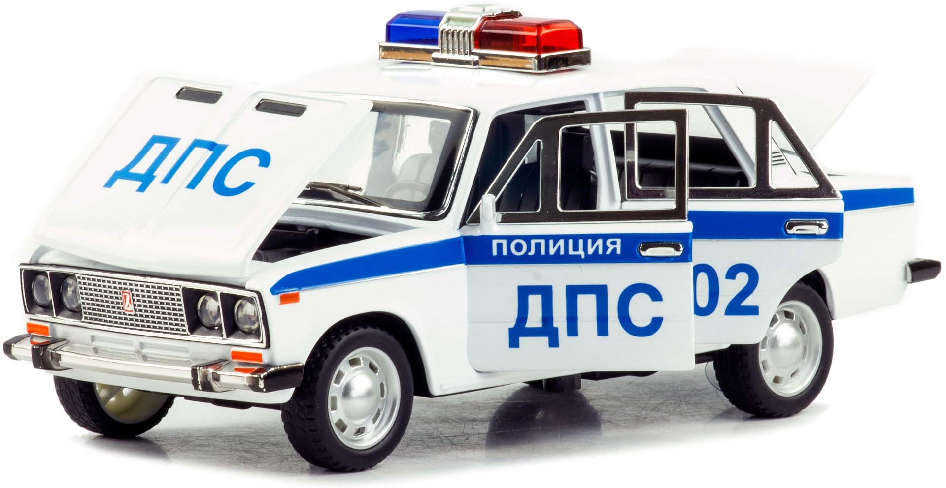 Полицейская машина Mini Auto ВАЗ 2106 Жигули белый