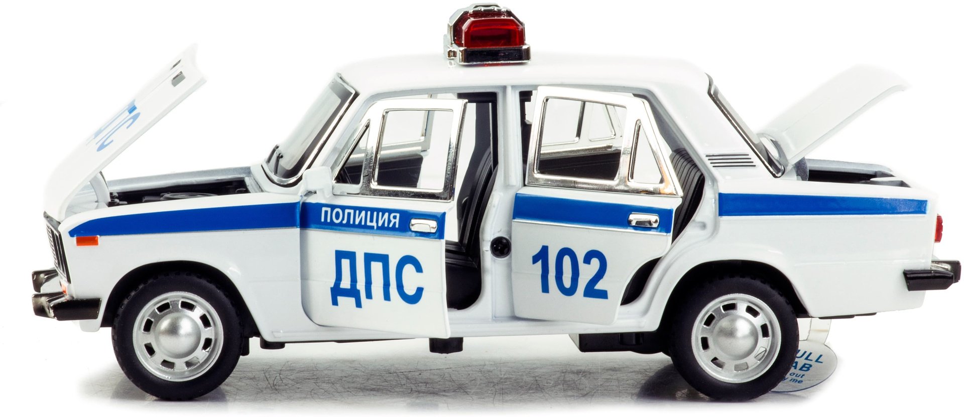 Полицейская машина Mini Auto ВАЗ 2106 Жигули белый