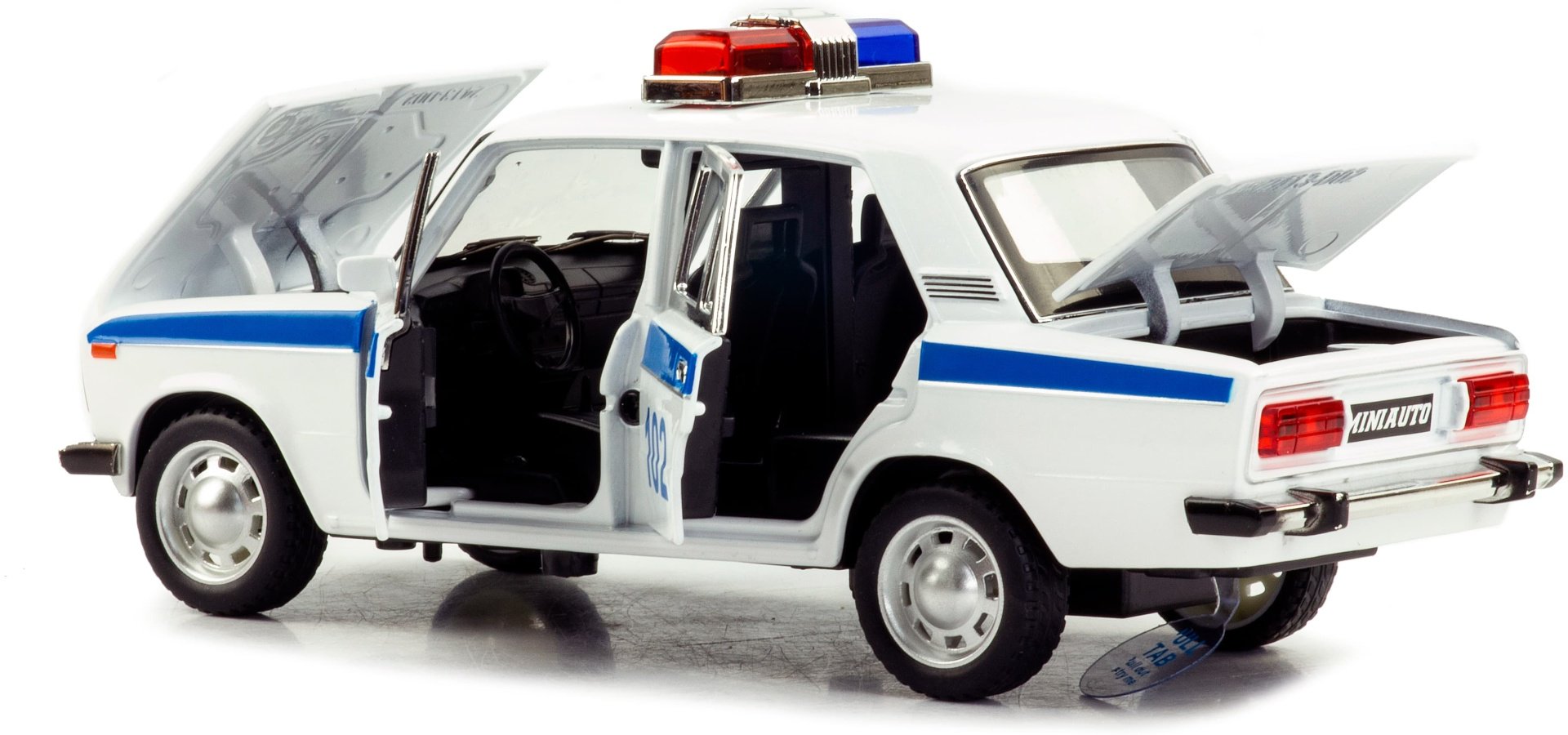 Полицейская машина Mini Auto ВАЗ 2106 Жигули белый