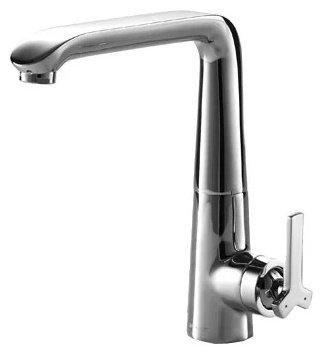 Смеситель для кухни (мойки) BRAVAT Waterfall F773107C, двухзахватный