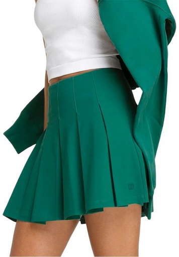 Юбка женская Wilson Classic Pleated Skirt S WW00065331-GNG Field Green