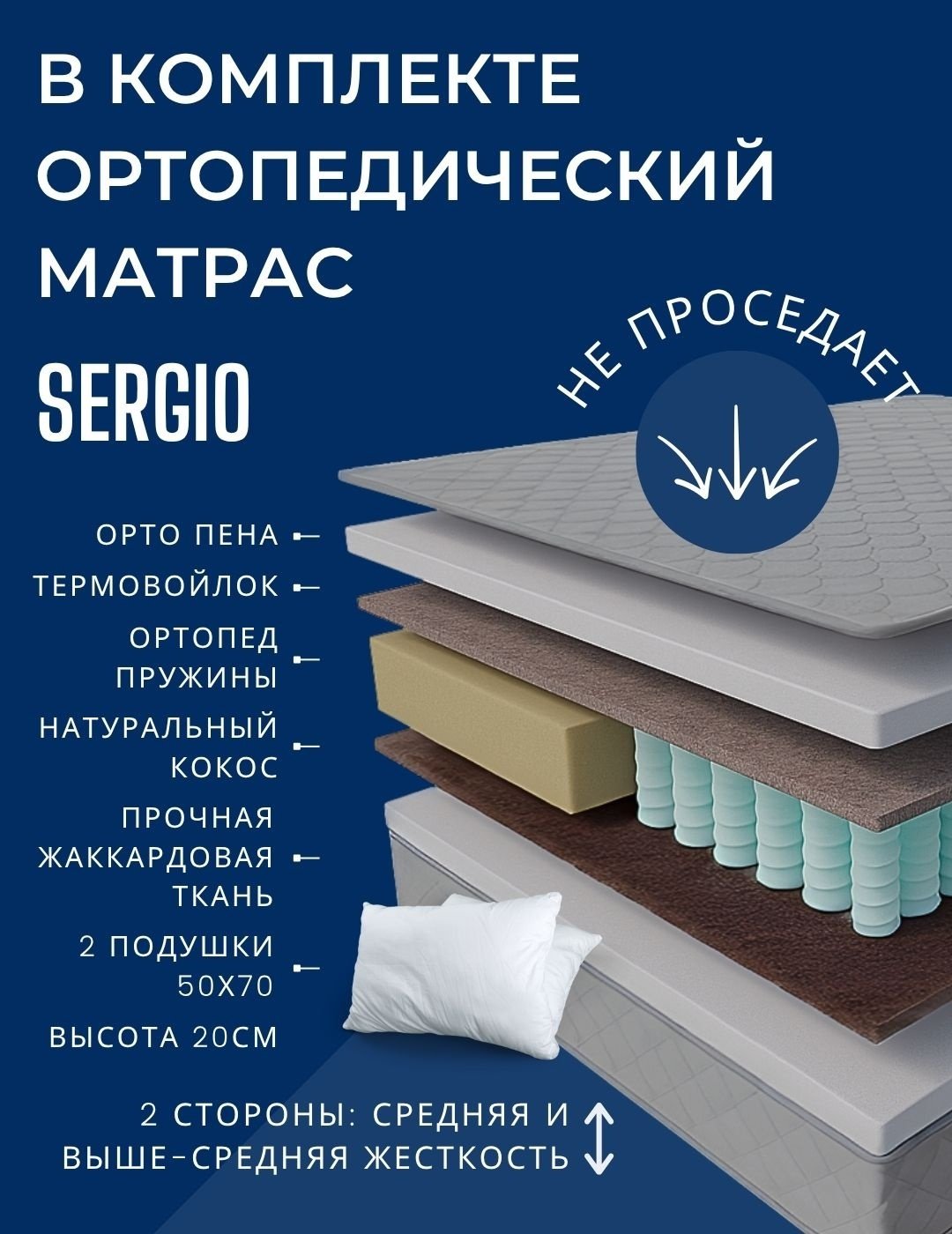 Кровать Dreamo Симона Sergio двуспальная, 160x200 см (с матрасом, подъёмный механизм) бежевый купить,NaN