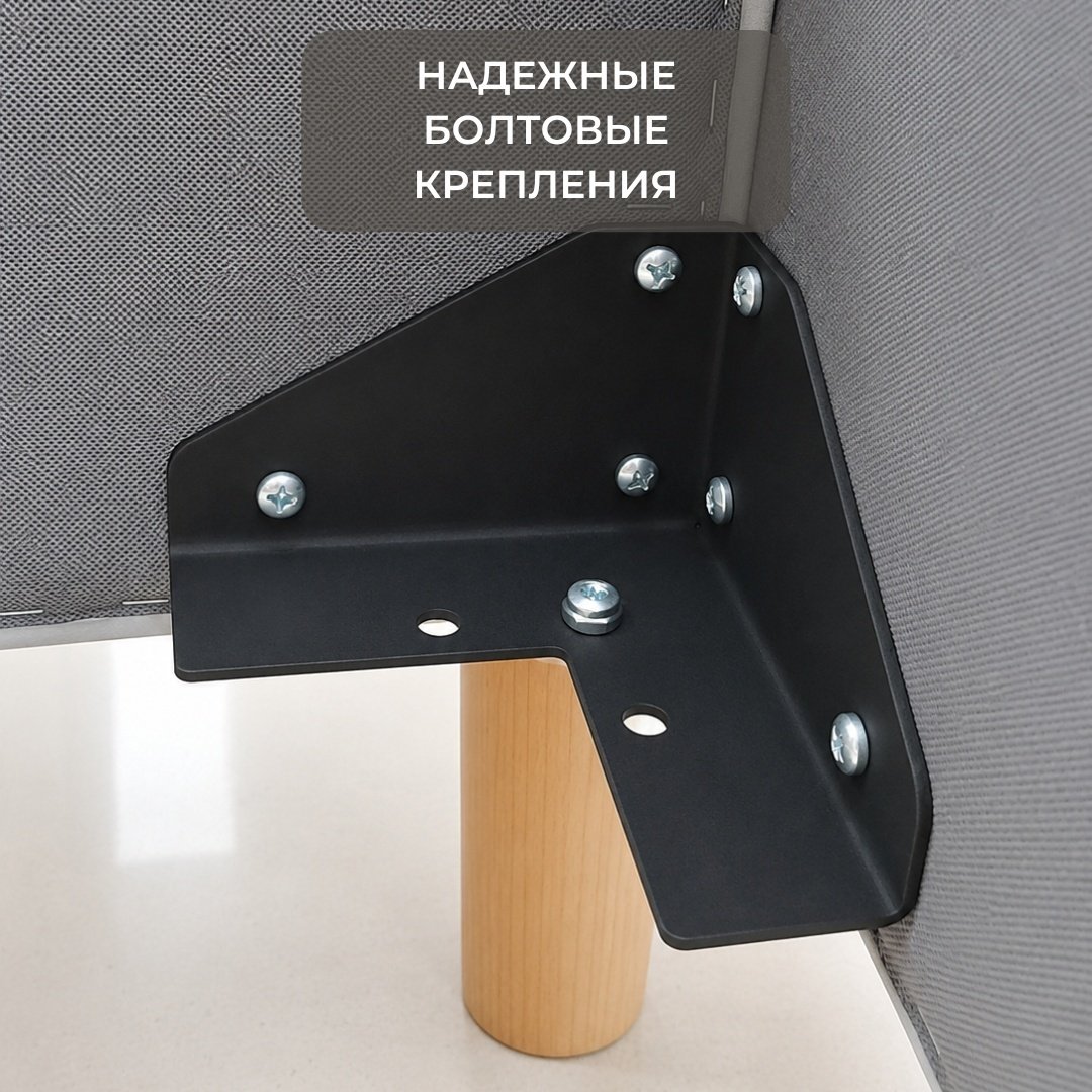 Кровать Dreamo Эвия двуспальная, 160x200 см (без матраса, подъёмный механизм) серый купить,251910